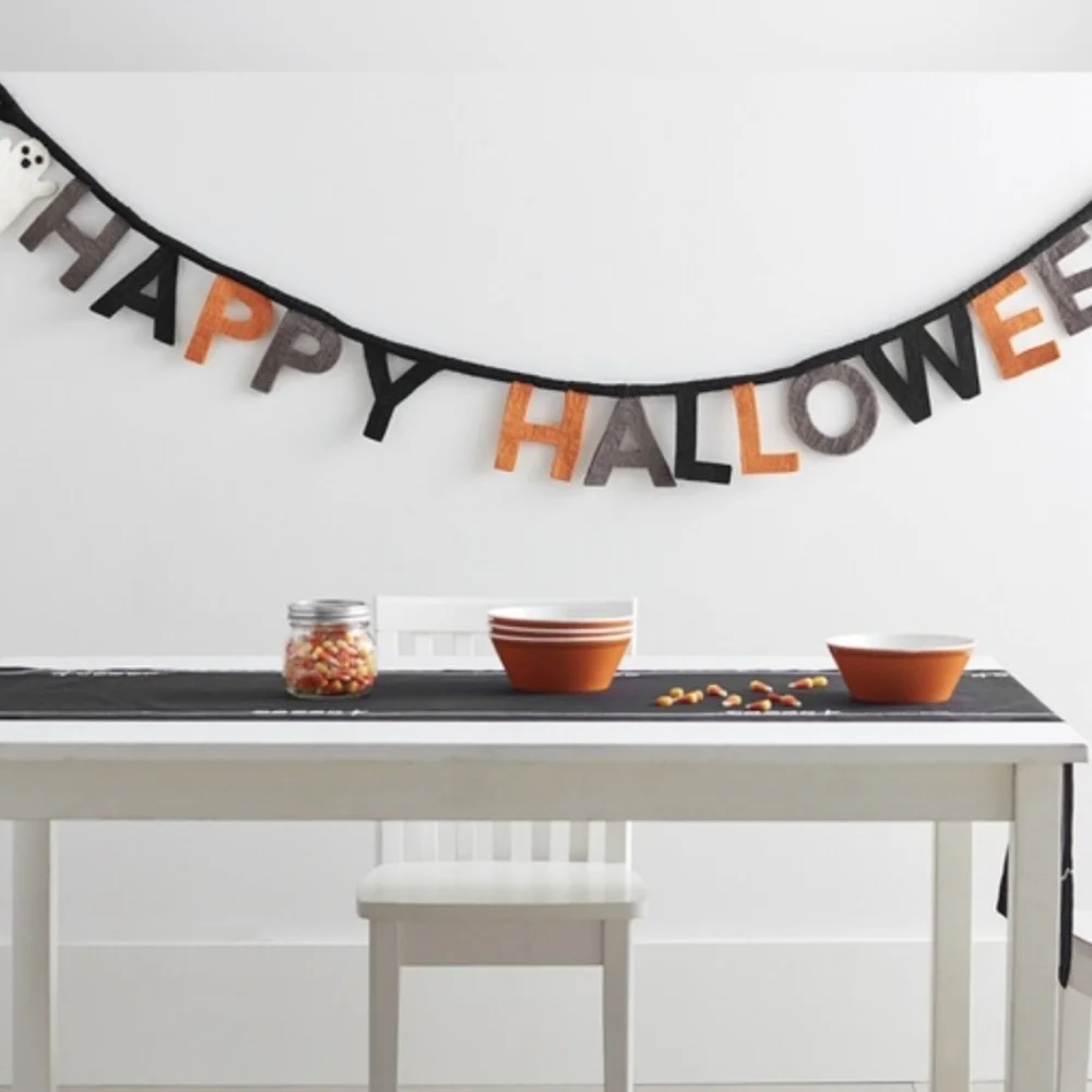 NEW Happy Halloween Felt Garland Decoration Brand new